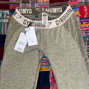 Gym Shark Flex Leggings- Khaki/Sand Size Large